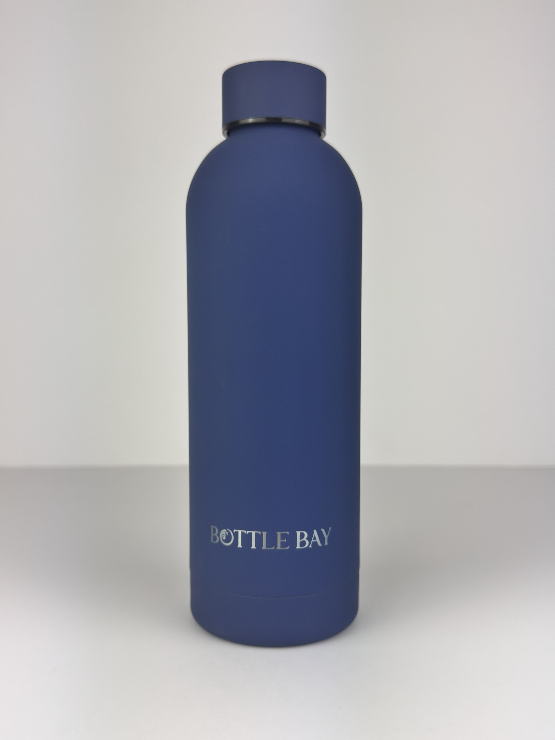 BottleBay 500ml Insulated Steel Bottle - Grey Blue