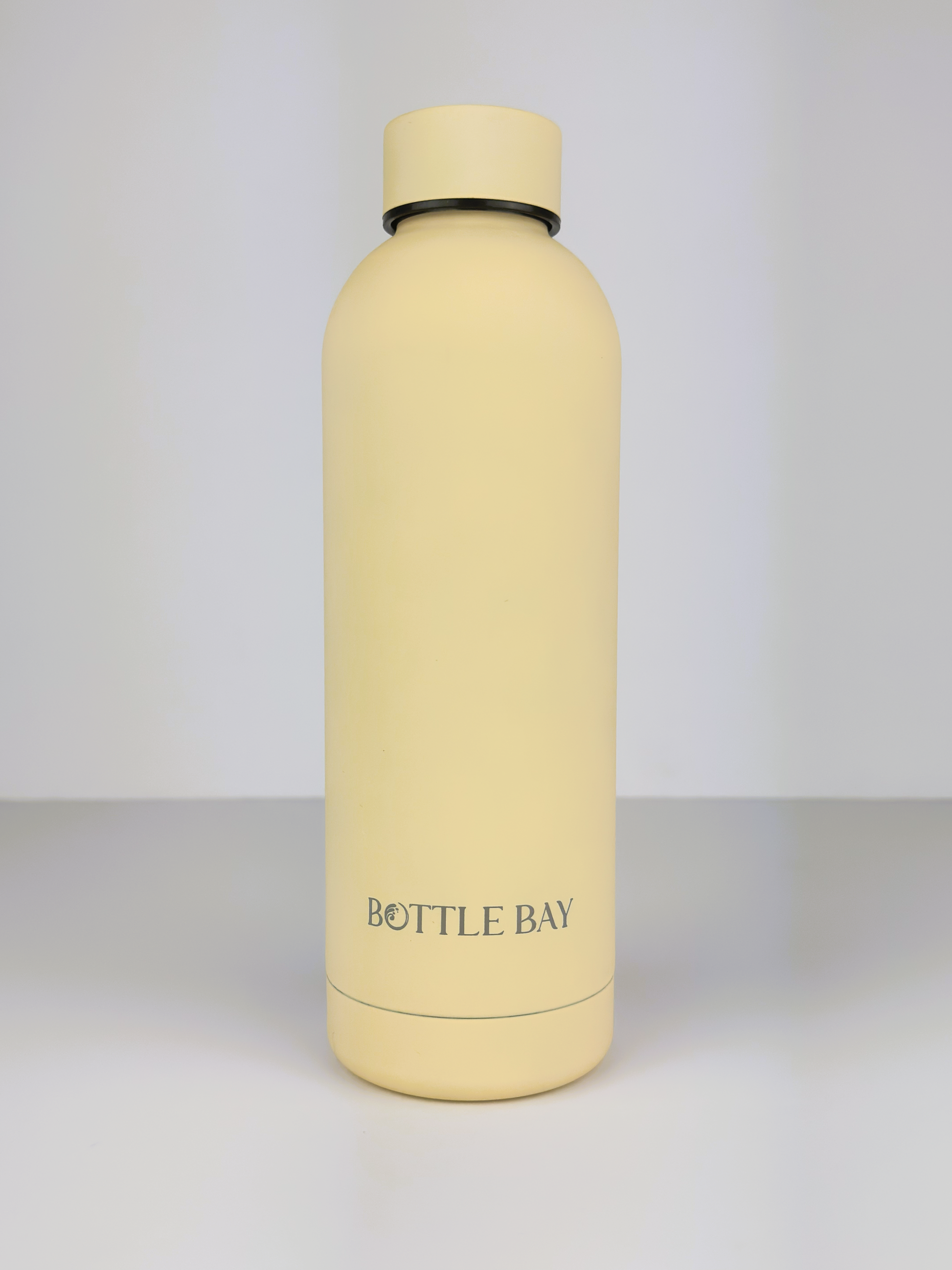 BottleBay 500ml Insulated Steel Bottle - Pastel Yellow