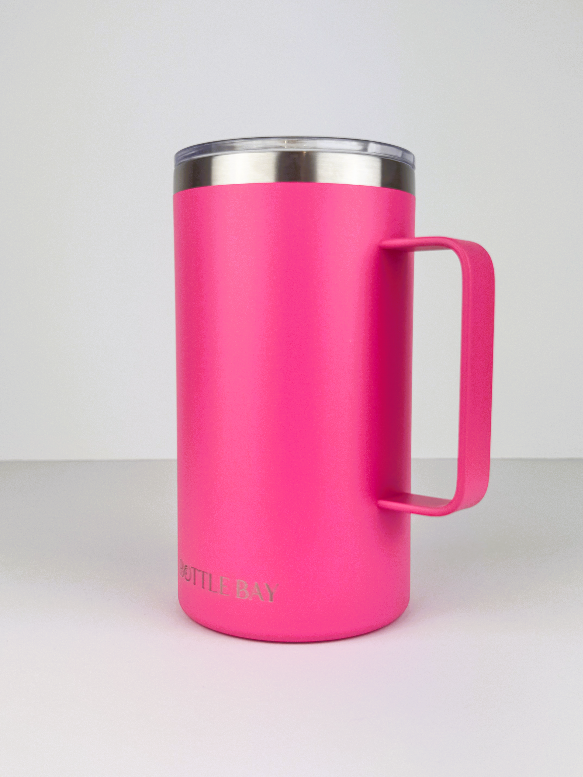 BottleBay 660ml Insulated Mug - Pure Pink