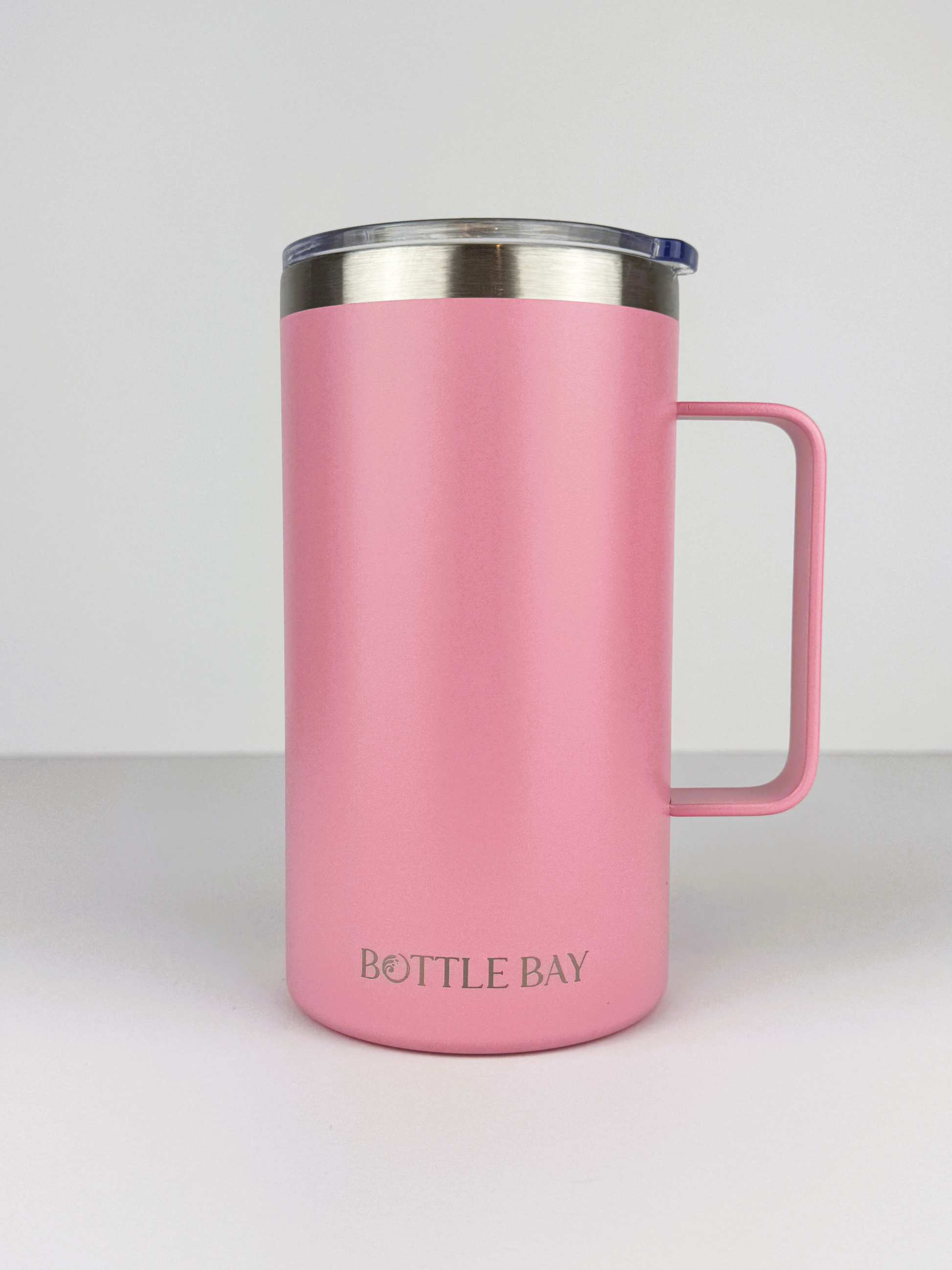 BottleBay 660ml Insulated Mug - Rose Pink
