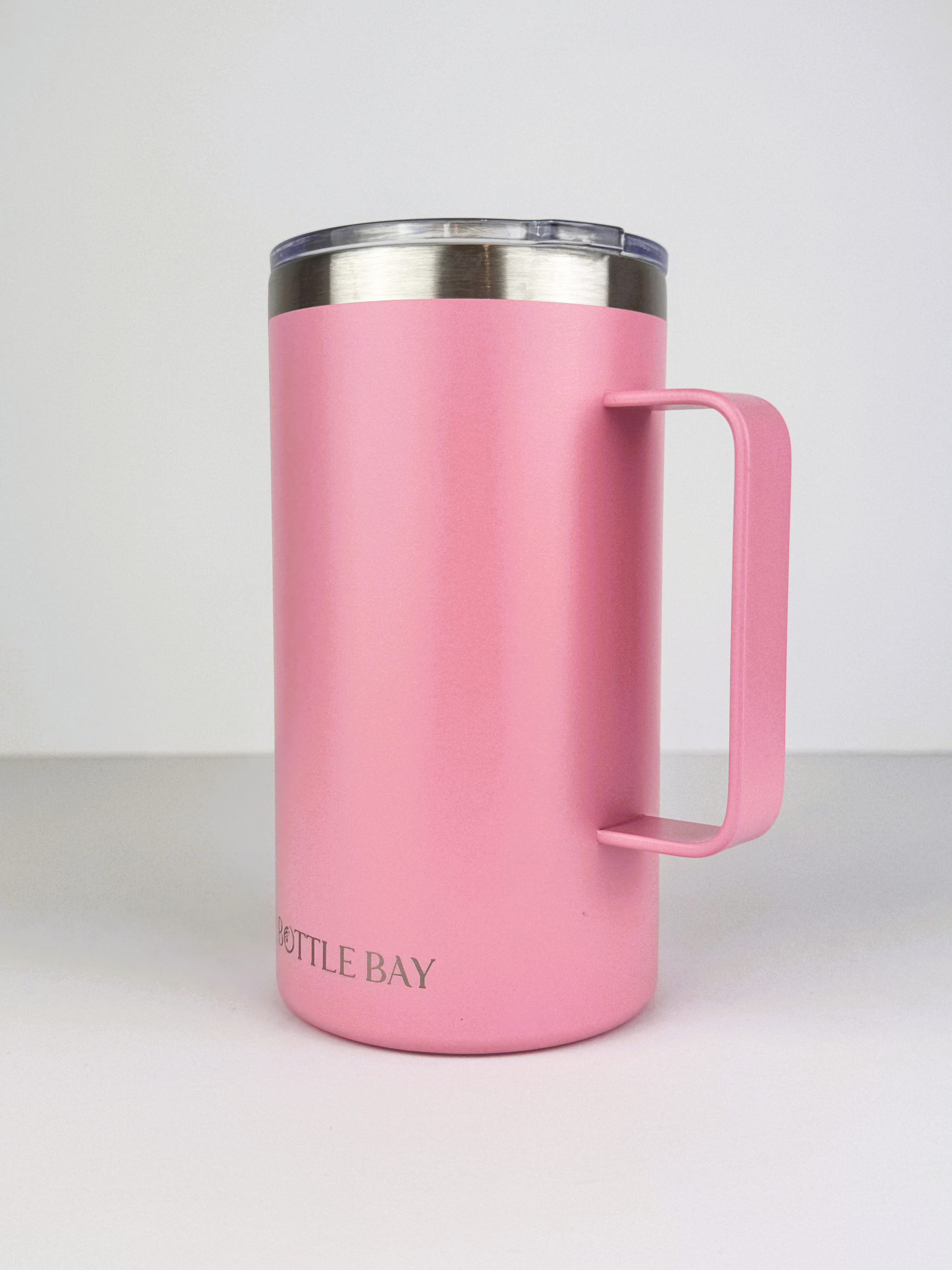 BottleBay 660ml Insulated Mug - Rose Pink
