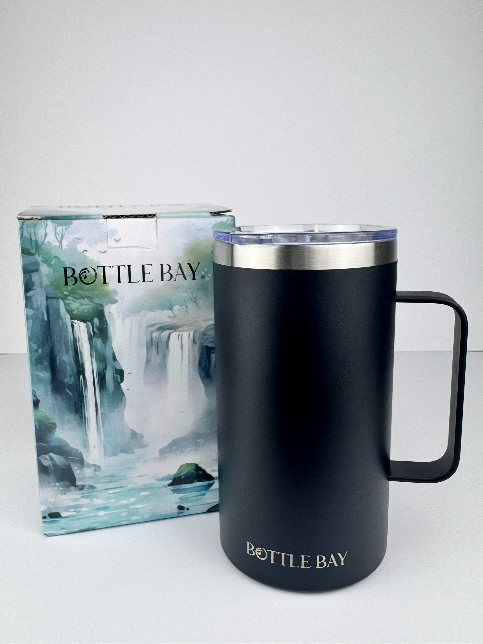 BottleBay 660ml Insulated Mug - Pro Black