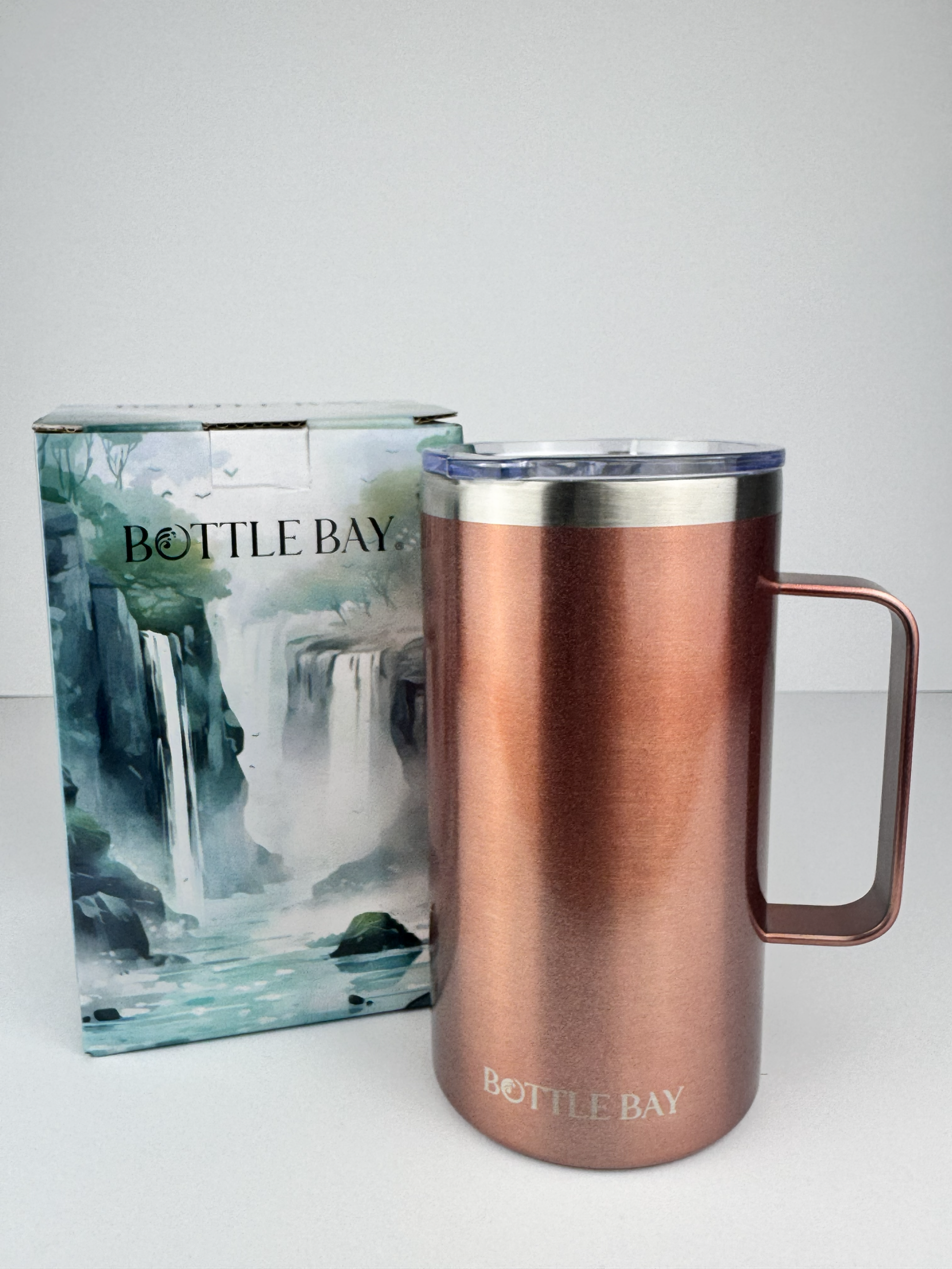 BottleBay 660ml Insulated Mug - Copper Pearl