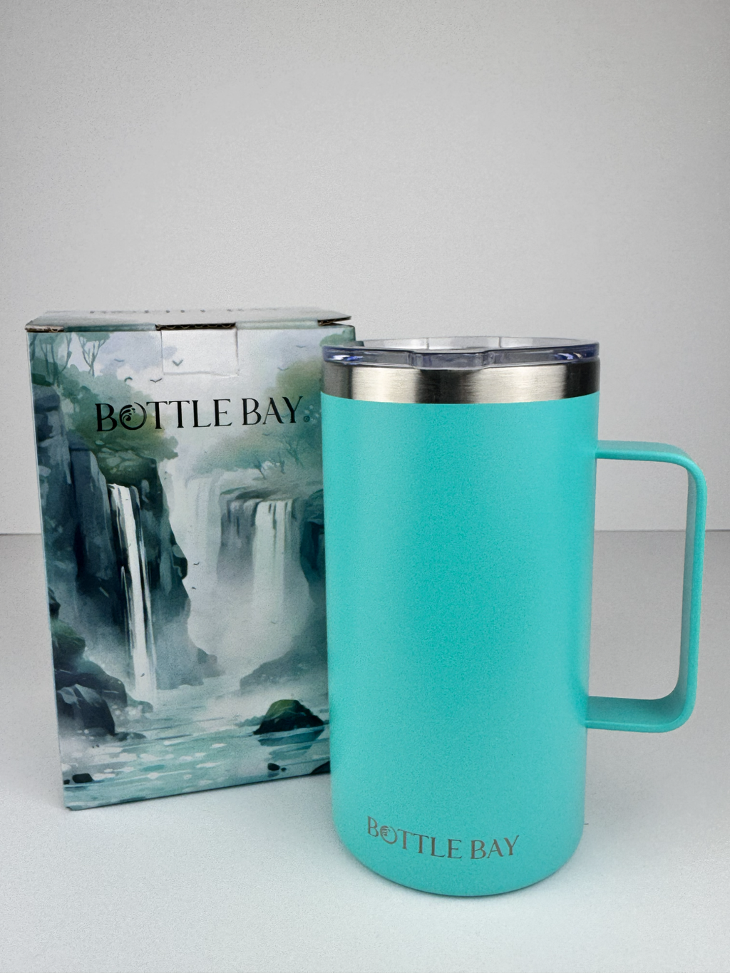 BottleBay 660ml Insulated Mug - Turquoise