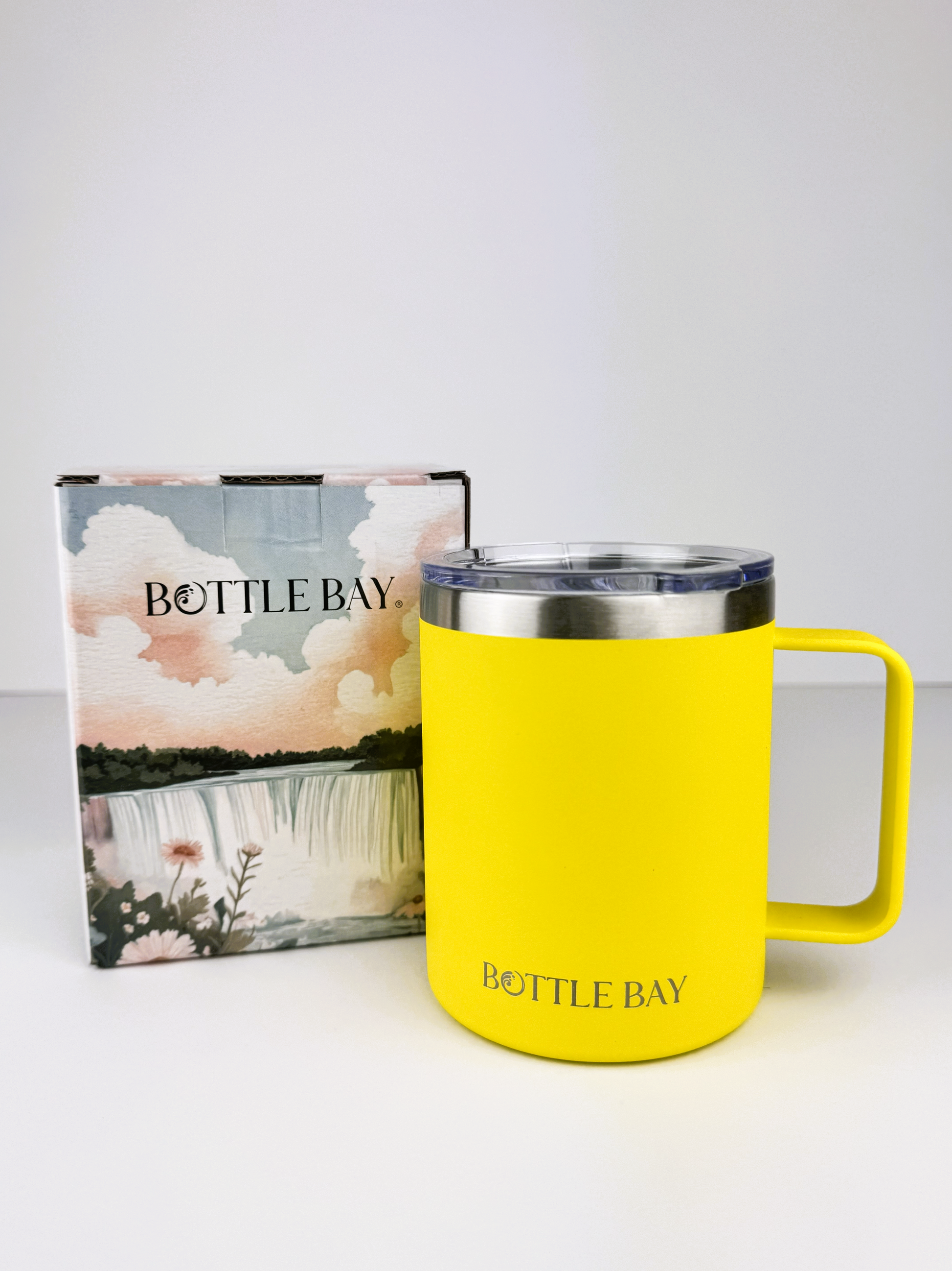 BottleBay 330ml Insulated Mug - Core Yellow