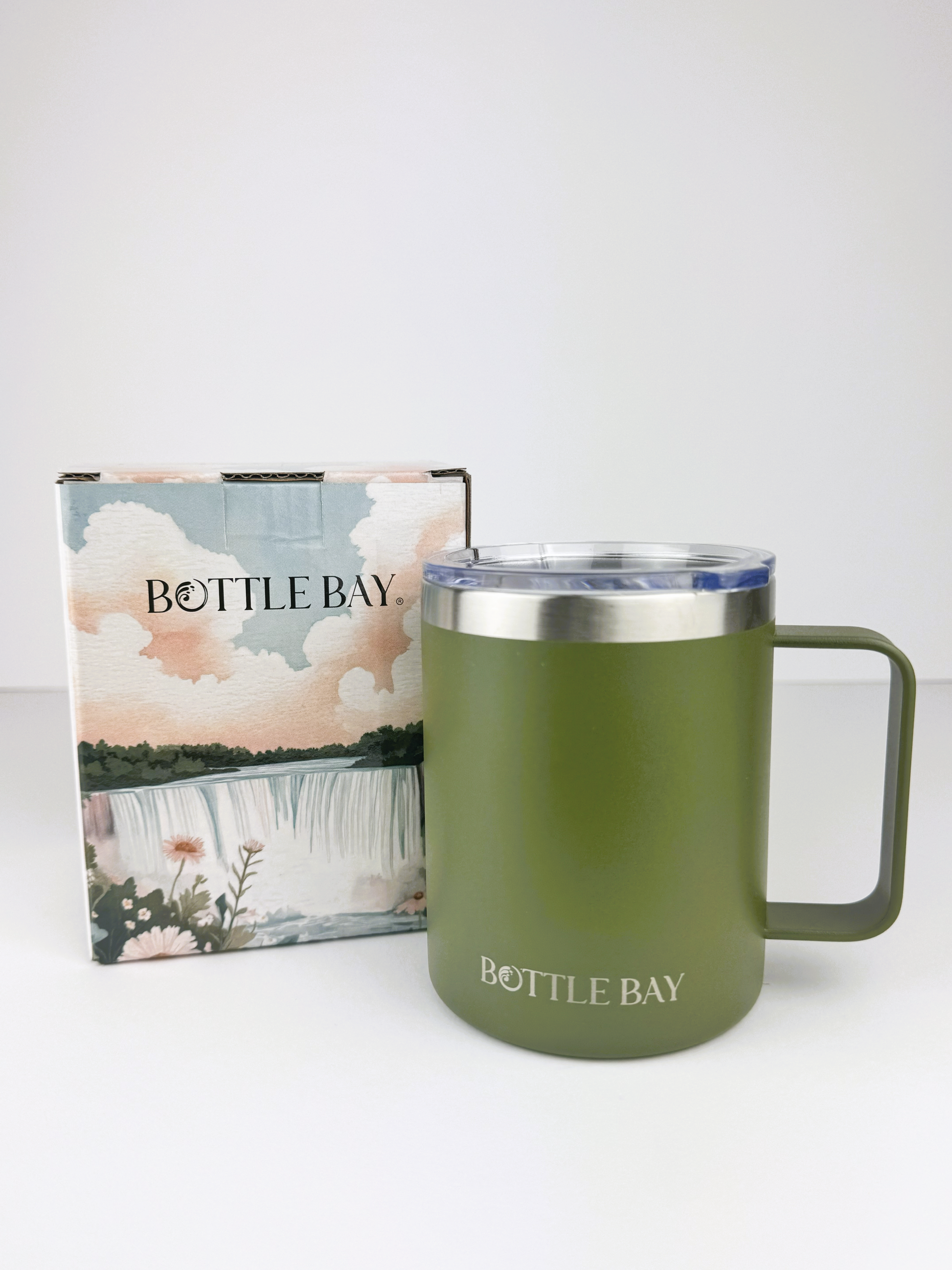 BottleBay 330ml Insulated Mug - Forest Green