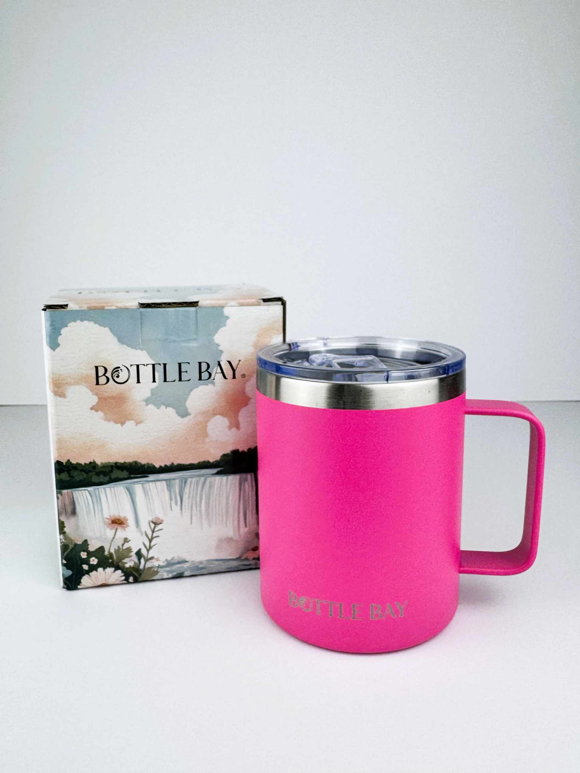 BottleBay 330ml Insulated Mug - Pure Pink