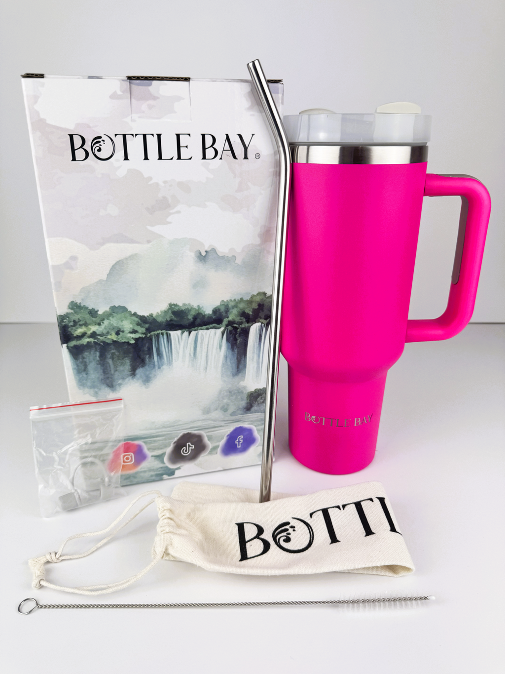 BottleBay 1.2L Tumbler - Hot Pink