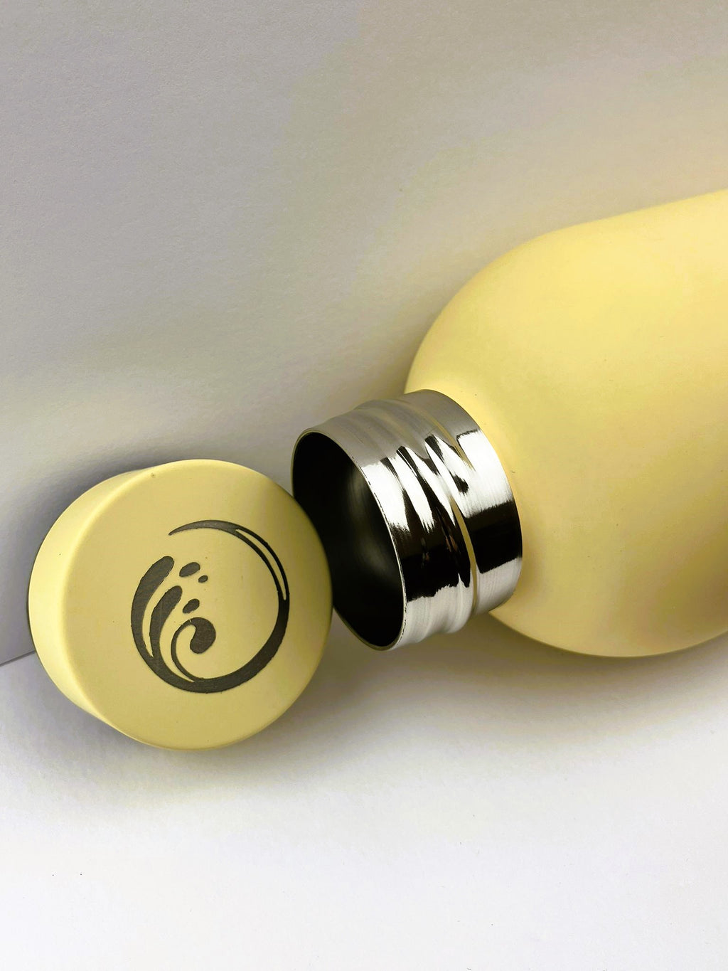 BottleBay 500ml Insulated Steel Bottle - Pastel Yellow