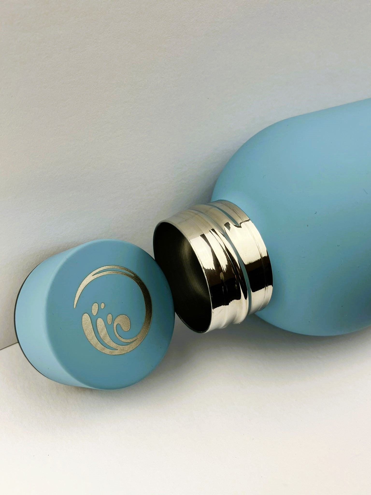 BottleBay 500ml Insulated Steel Bottle - Powder Blue