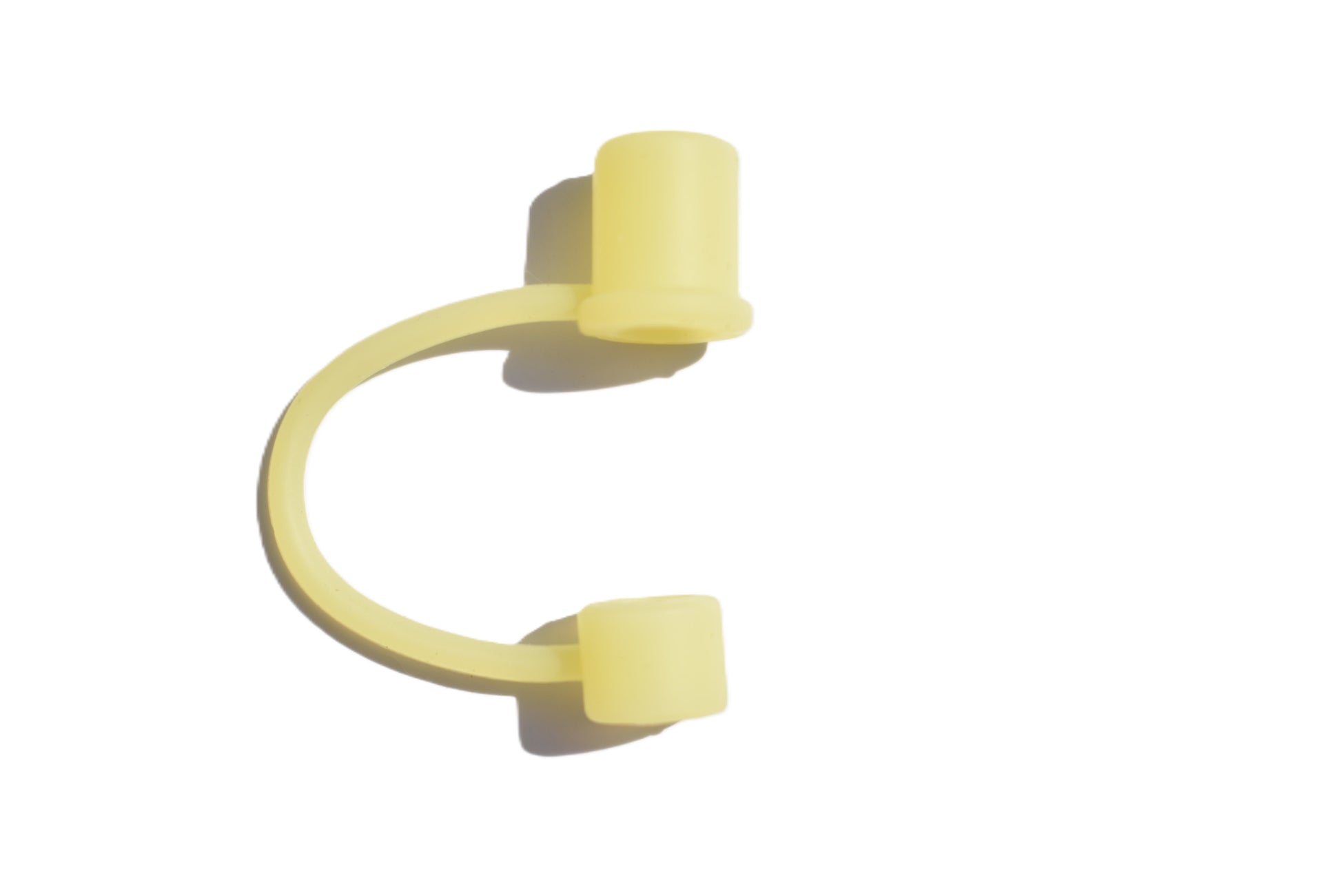 8mm Silicone Straw Cap - Yellow
