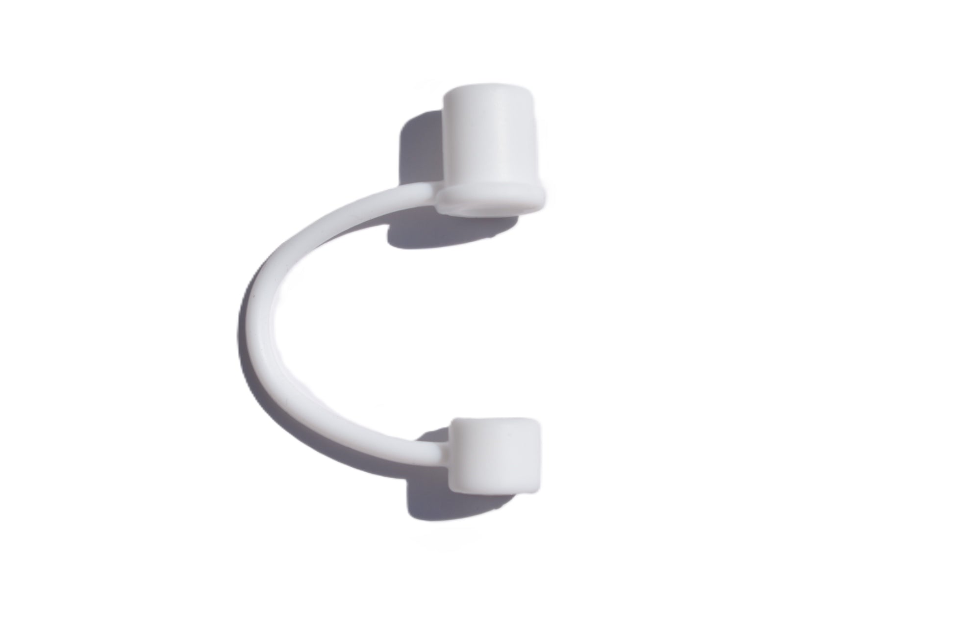 8mm Silicone Straw Cap - White