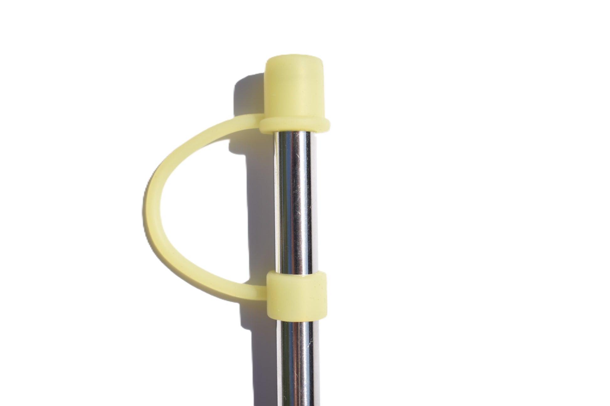 8mm Silicone Straw Cap - Yellow