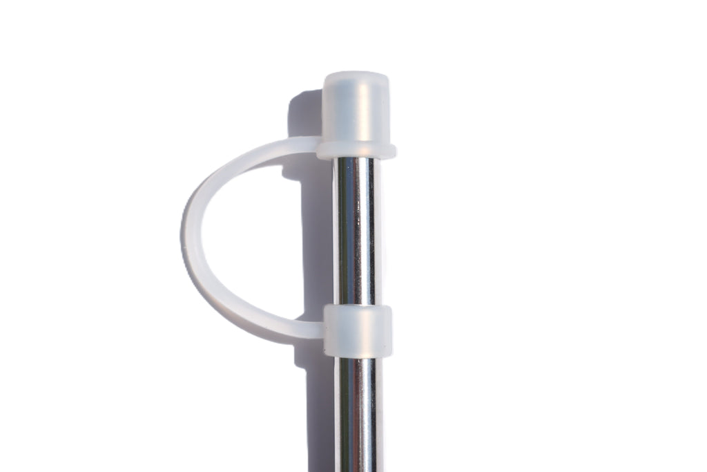 8mm Silicone Straw Cap - Clear
