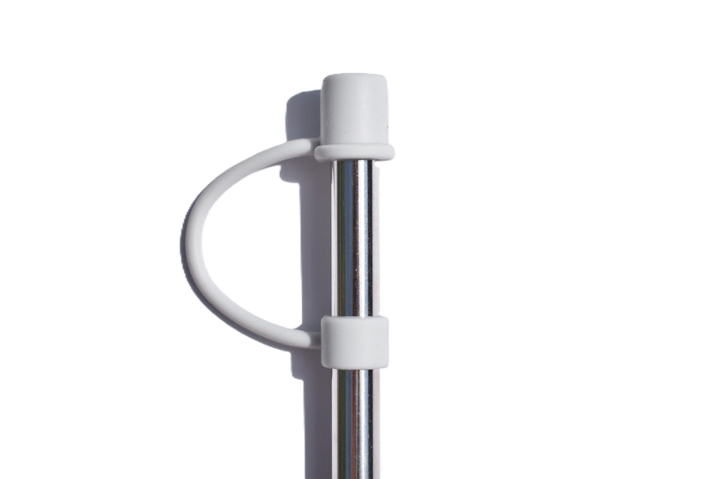 8mm Silicone Straw Cap - Grey