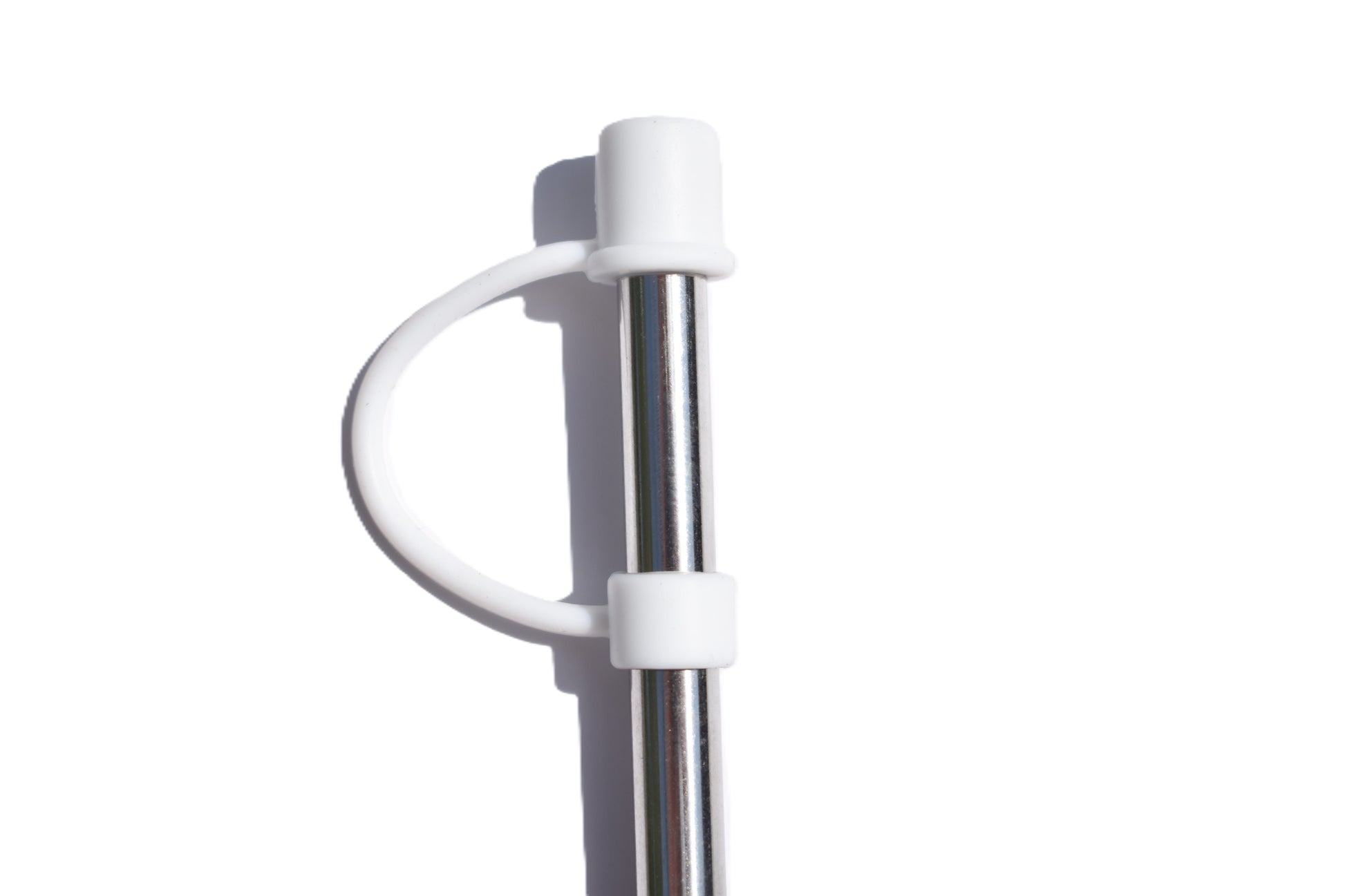 8mm Silicone Straw Cap - White