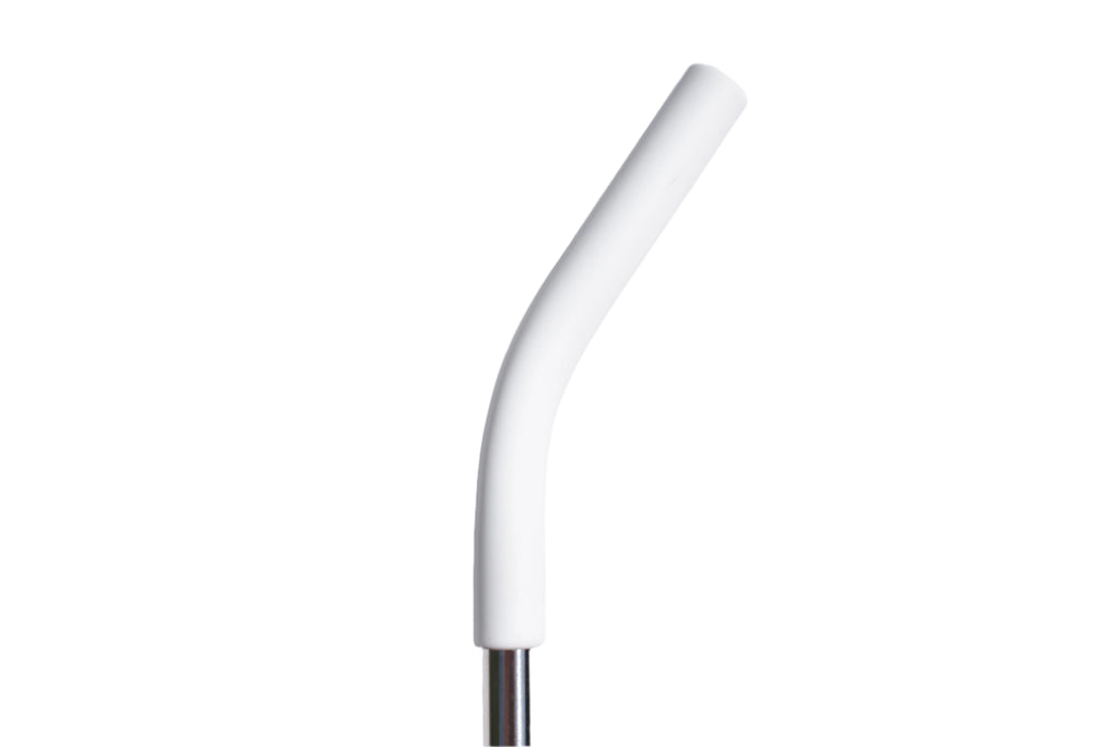 8mm Angled Straw Tip - White