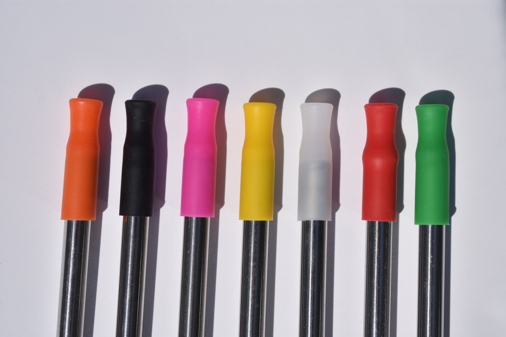 8mm Silicone Straw Tip - Pink