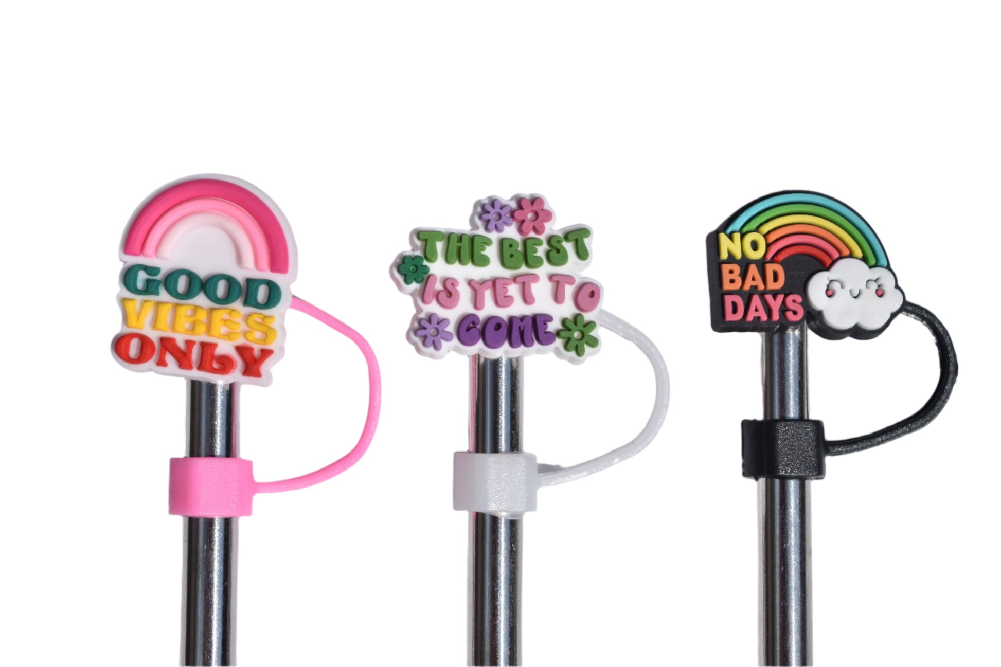 "Positive Vibes" Topper Set 8mm