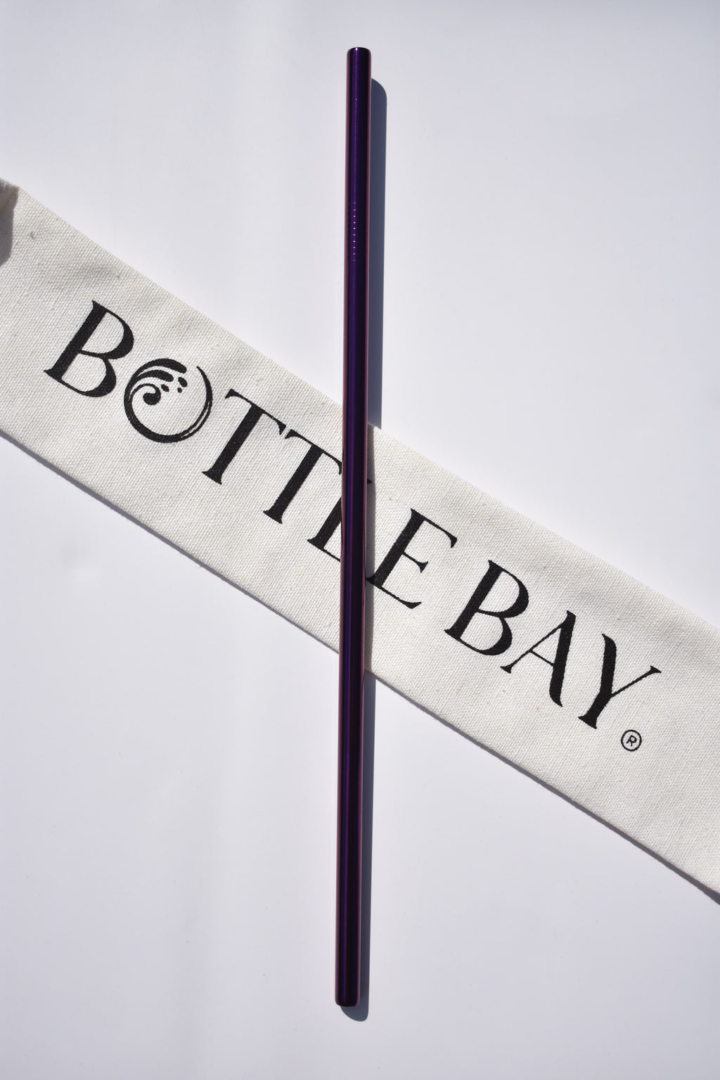 Stainless Steel Straw - Dark Purple