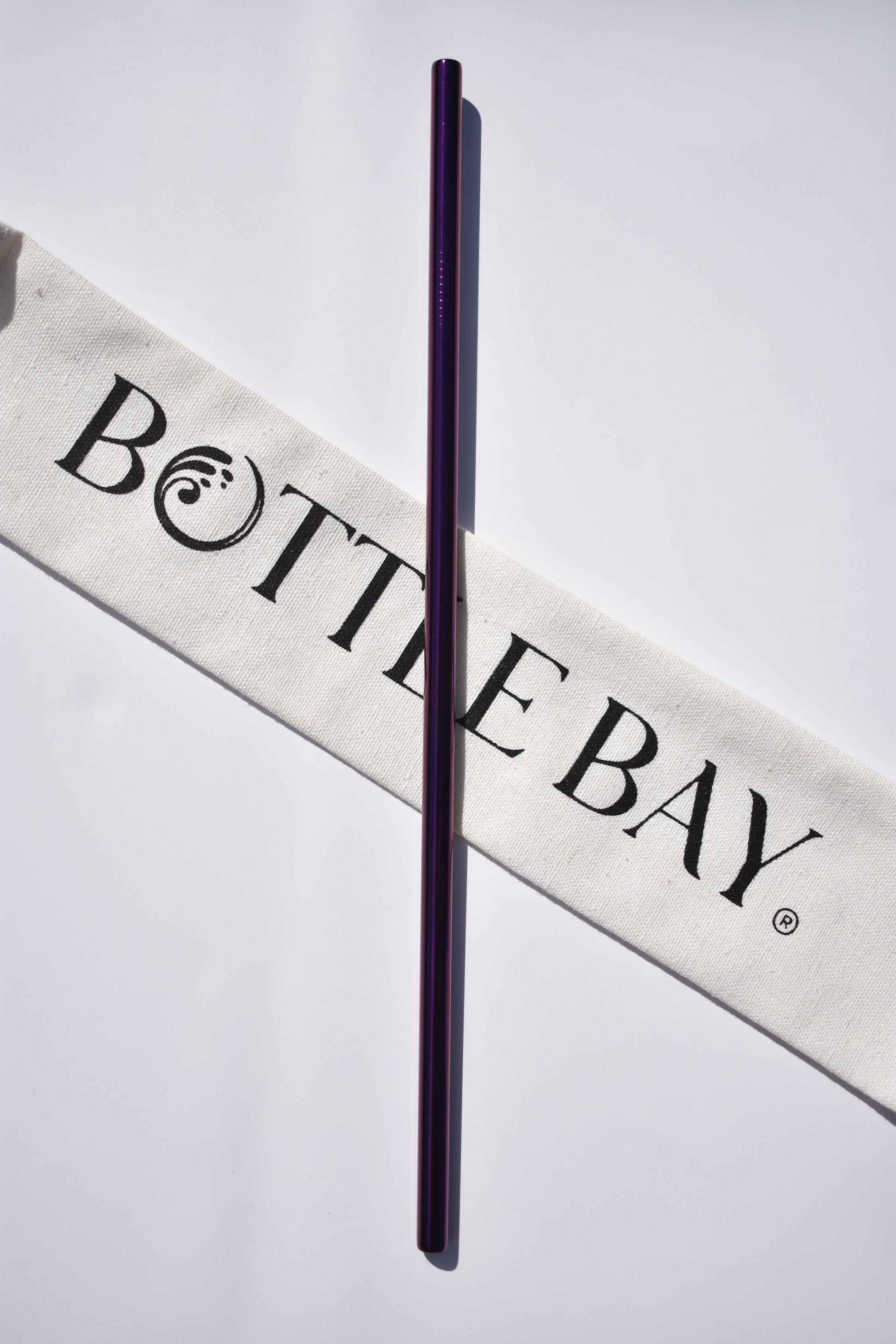 Stainless Steel Straw - Dark Purple