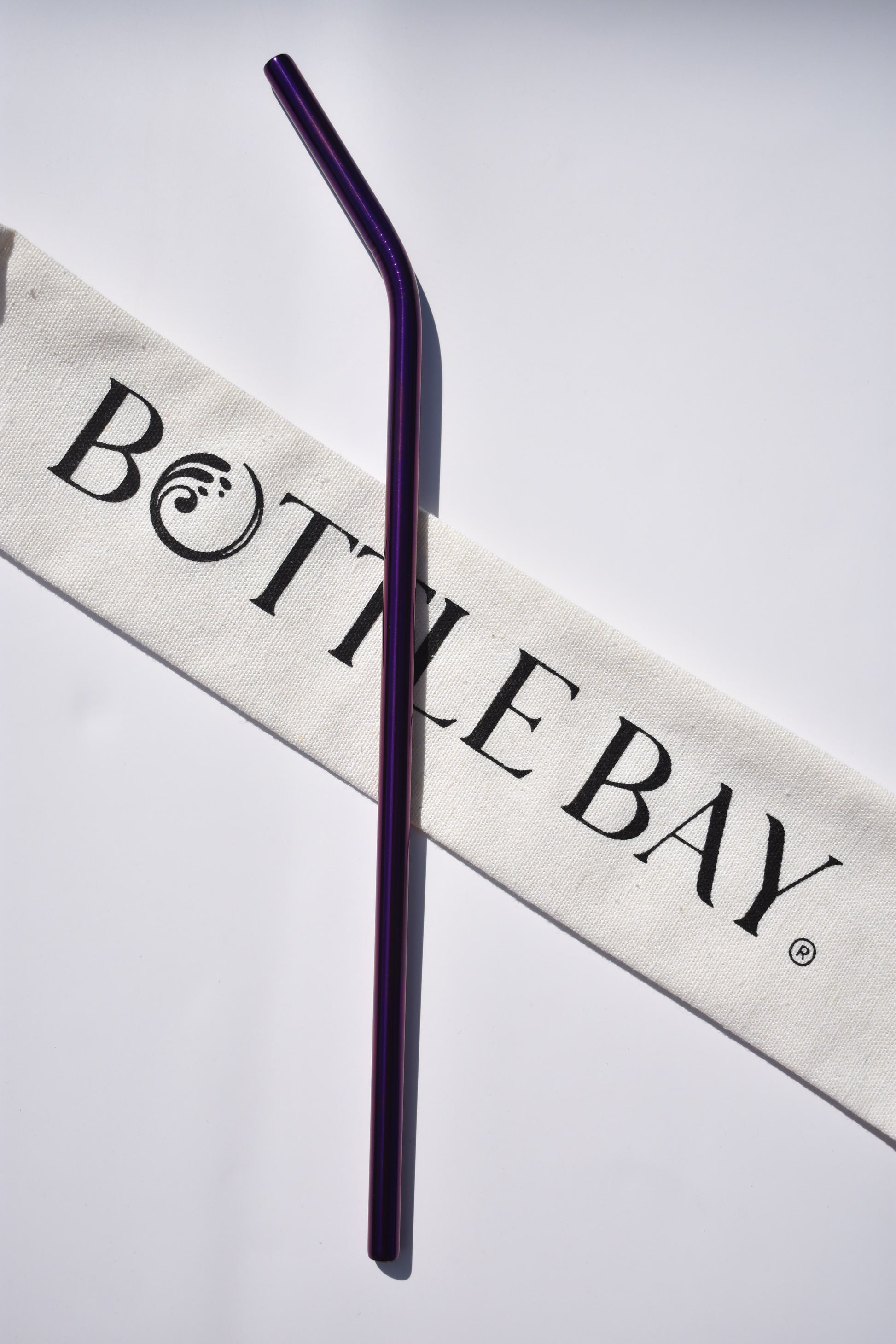 Stainless Steel Straw - Dark Purple