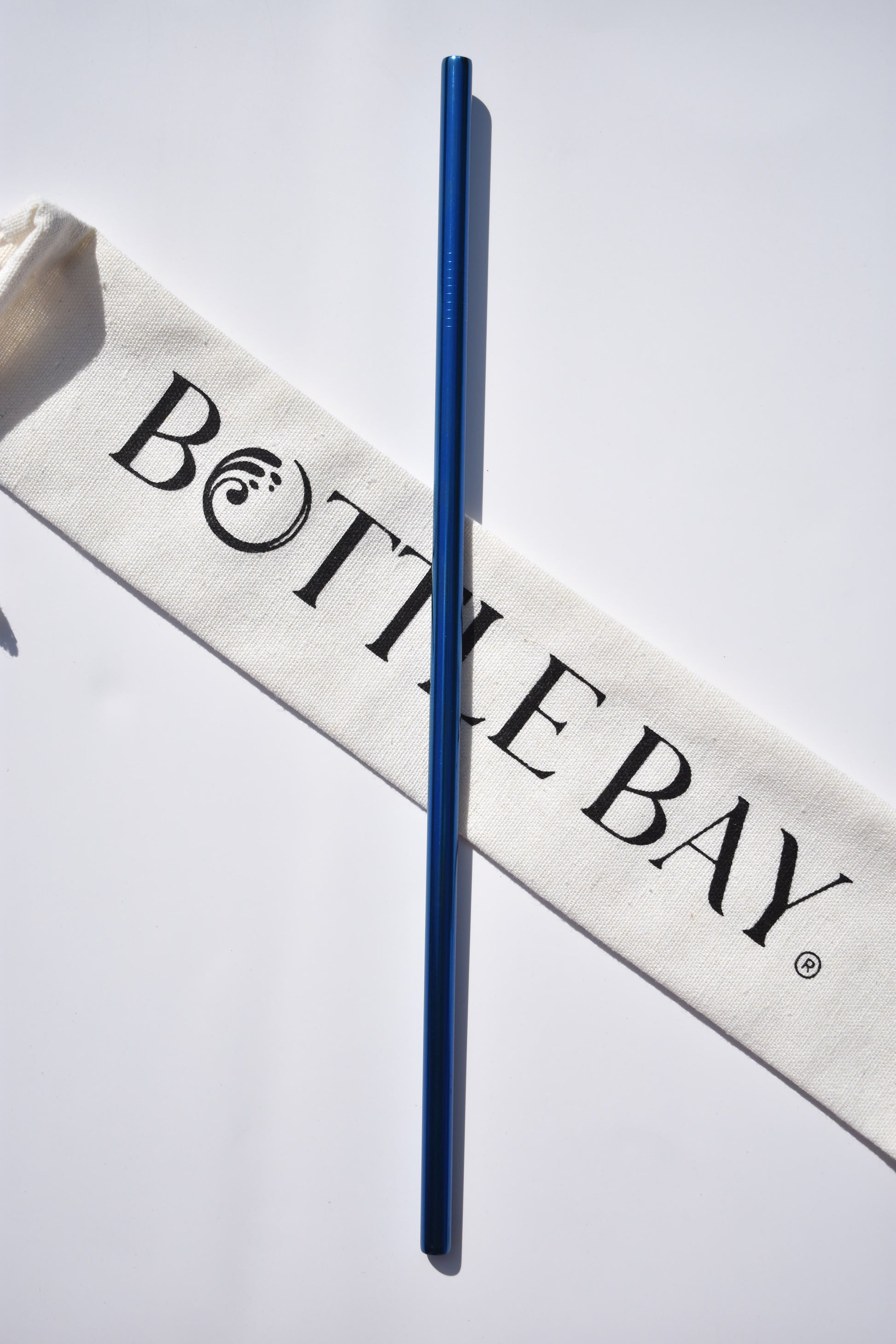 Stainless Steel Straw - Metallic Blue