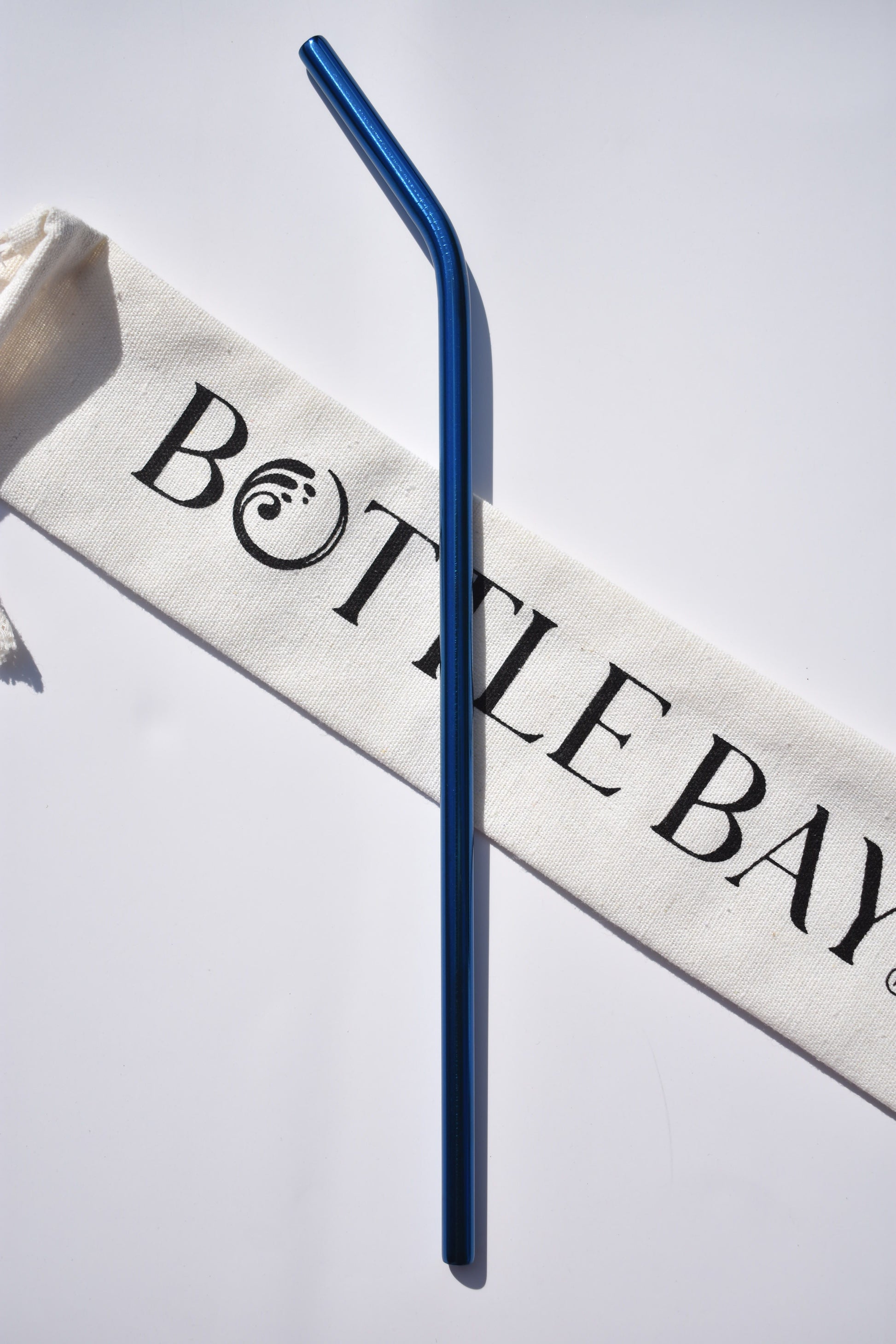 Stainless Steel Straw - Metallic Blue