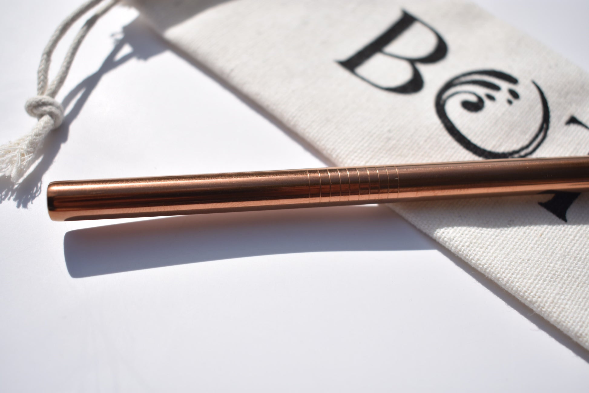 Stainless Steel Straw - Rose Gold