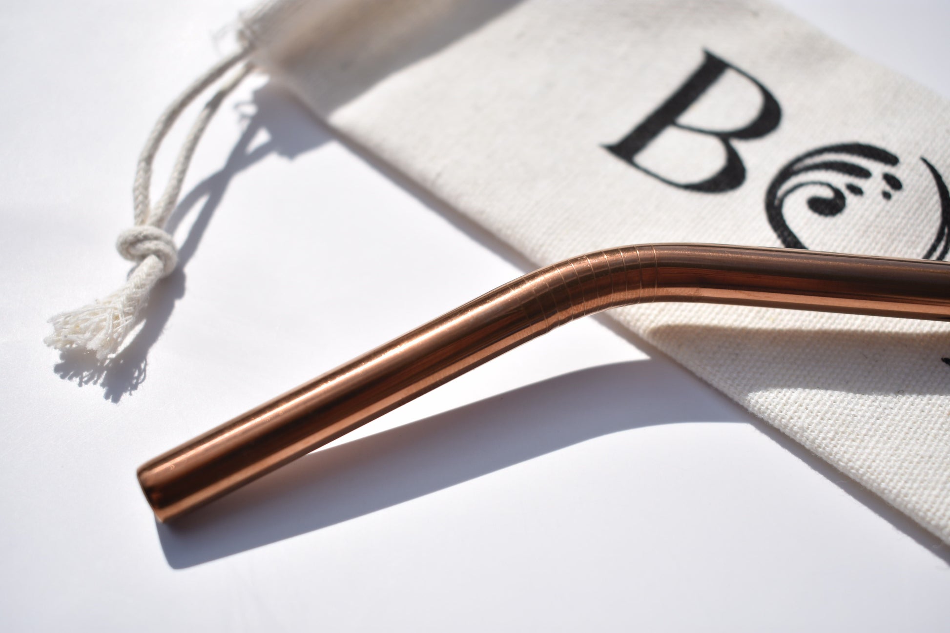 Stainless Steel Straw - Rose Gold